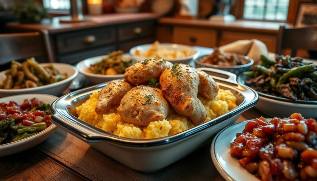 cornbread dressing with chicken