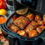 salmon chunks in air fryer